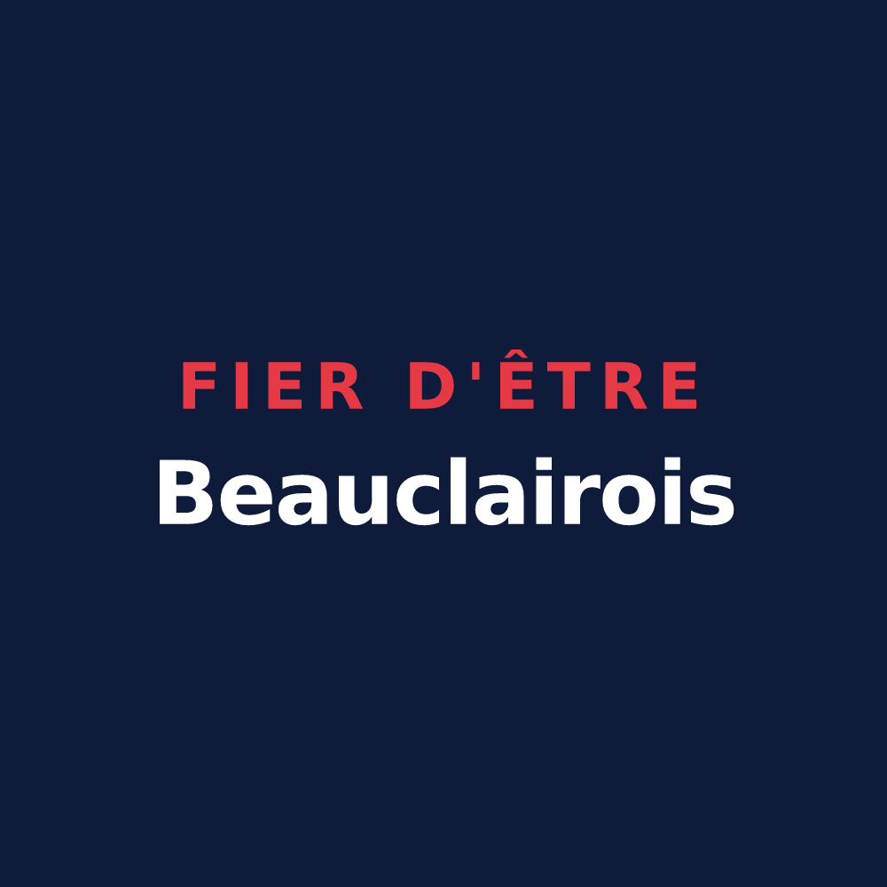 T-shirt « Fier d'être Beauclairois » — design pour Beauclair