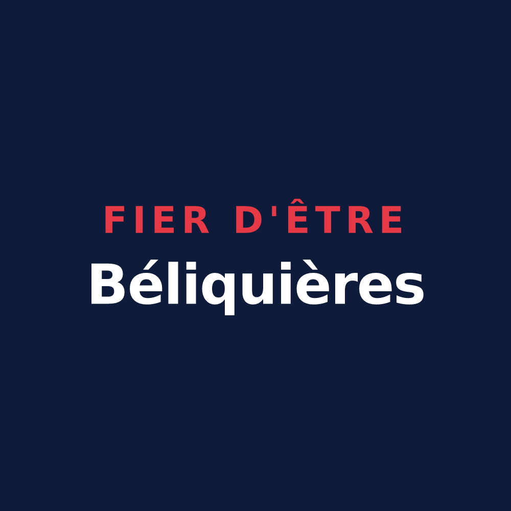 T-shirt « Fier d'être Béliquières » — design pour Beaulieu