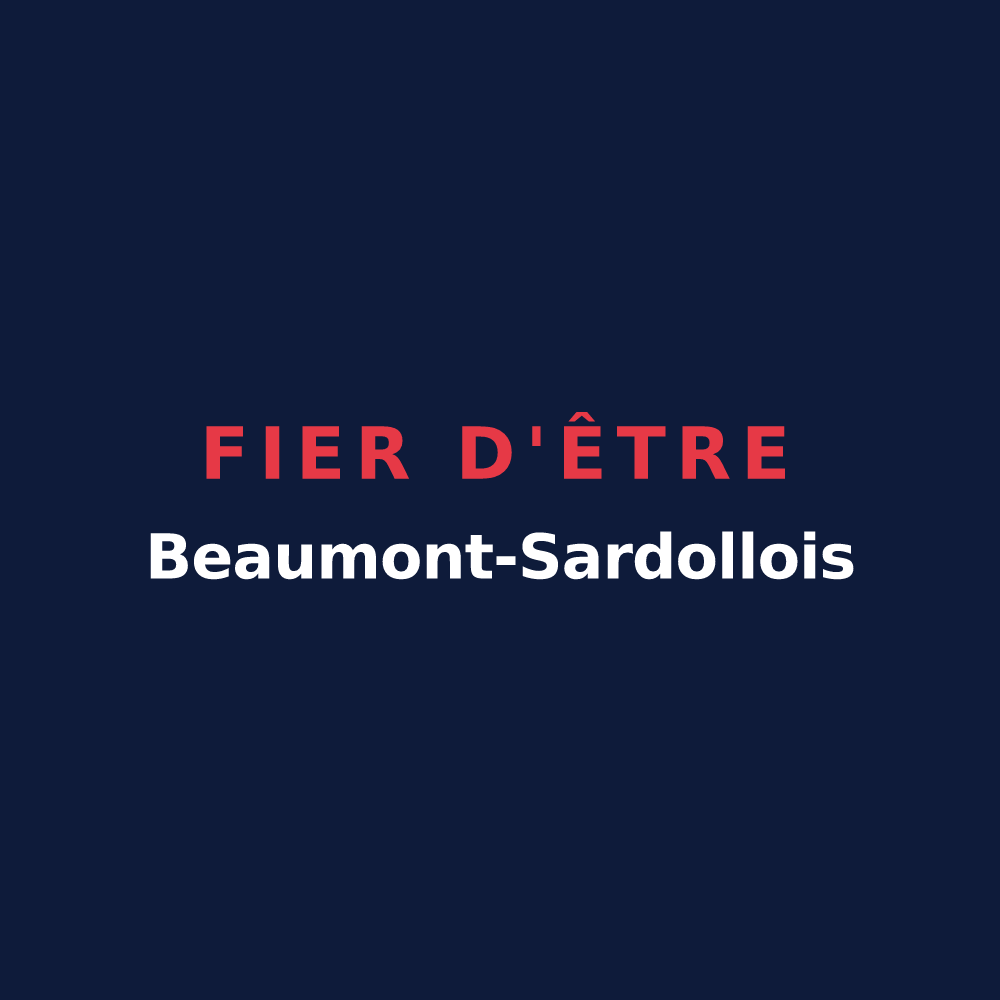T-shirt « Fier d'être Beaumont-Sardollois » — design pour Beaumont-Sardolles