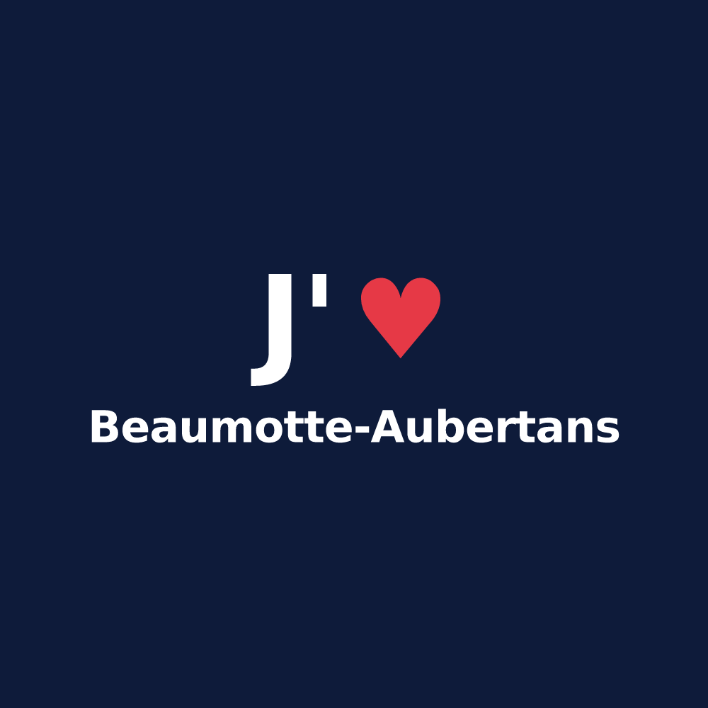 T-shirt personnalisé Beaumotte-Aubertans — design J'aime Beaumotte-Aubertans