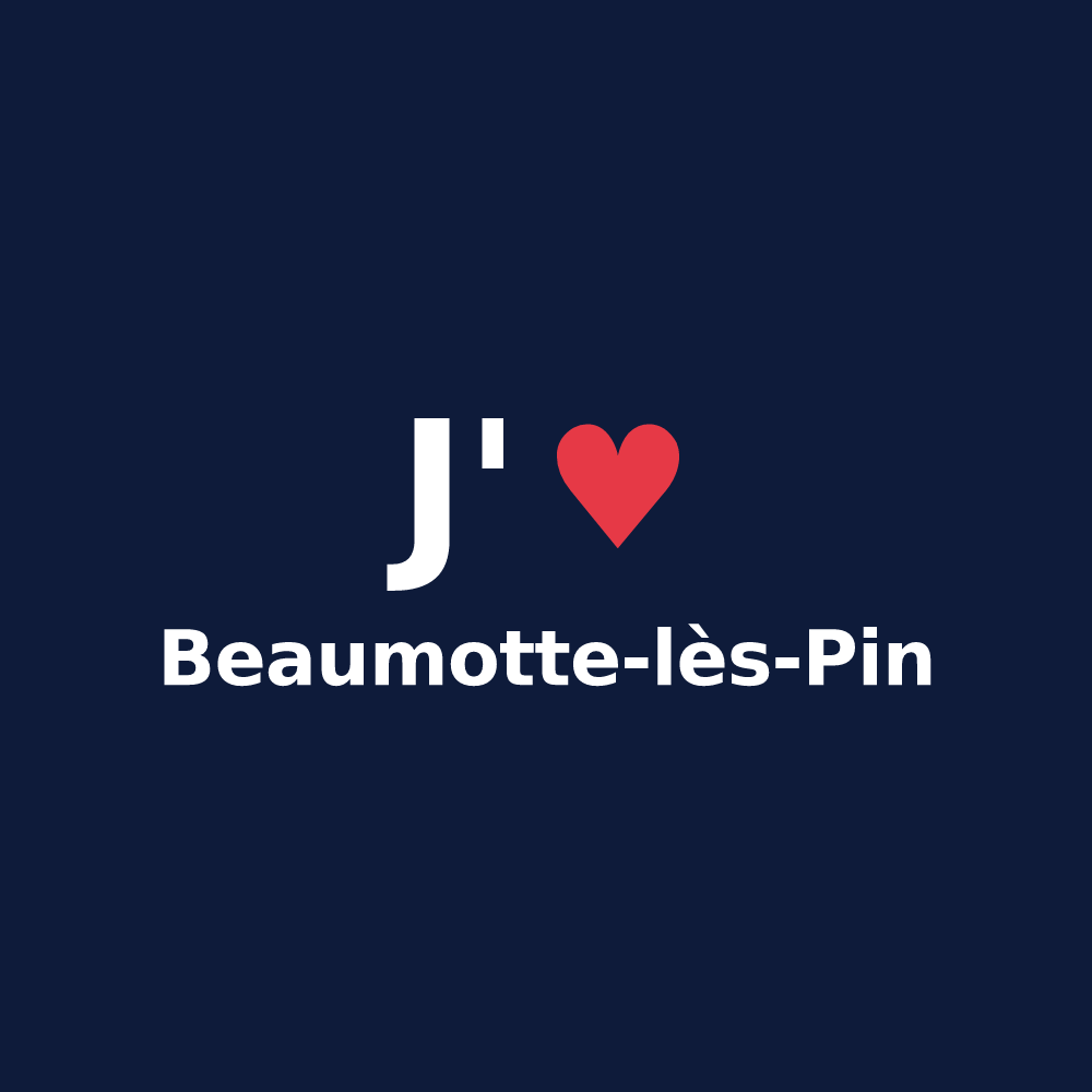 T-shirt personnalisé Beaumotte-lès-Pin — design J'aime Beaumotte-lès-Pin