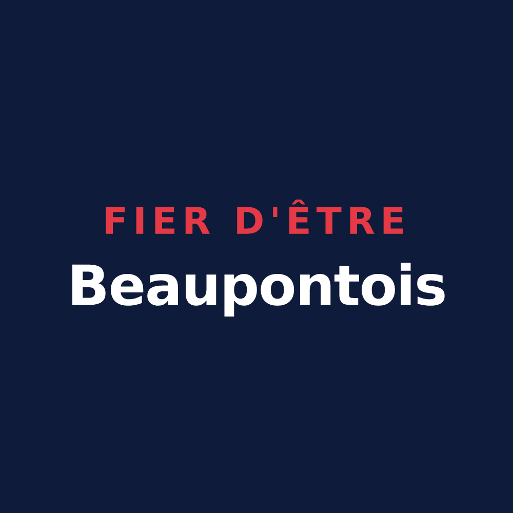 T-shirt « Fier d'être Beaupontois » — design pour Beaupont