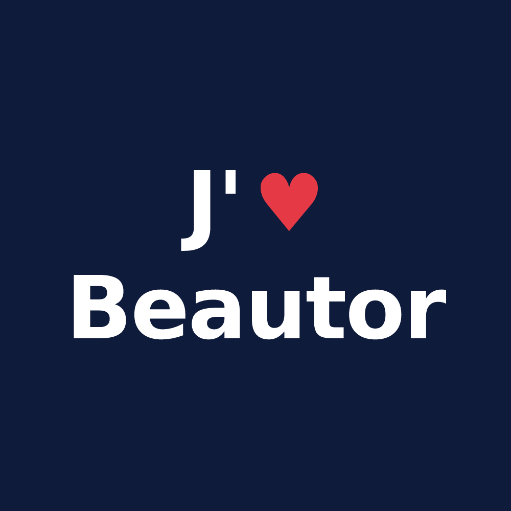 T-shirt personnalisé Beautor — design J'aime Beautor