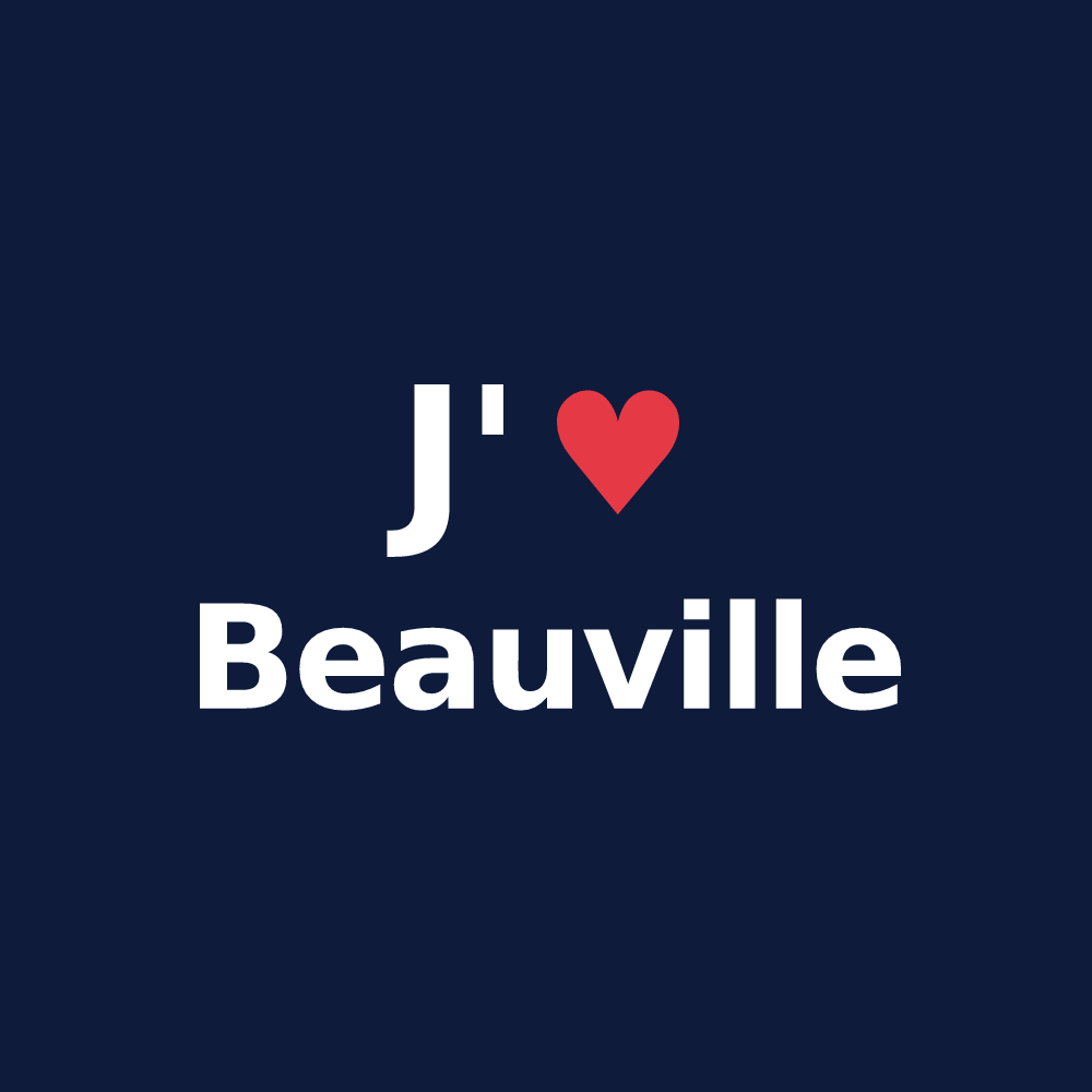 T-shirt personnalisé Beauville — design J'aime Beauville