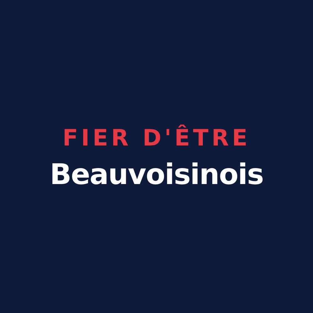 T-shirt « Fier d'être Beauvoisinois » — design pour Beauvoisin