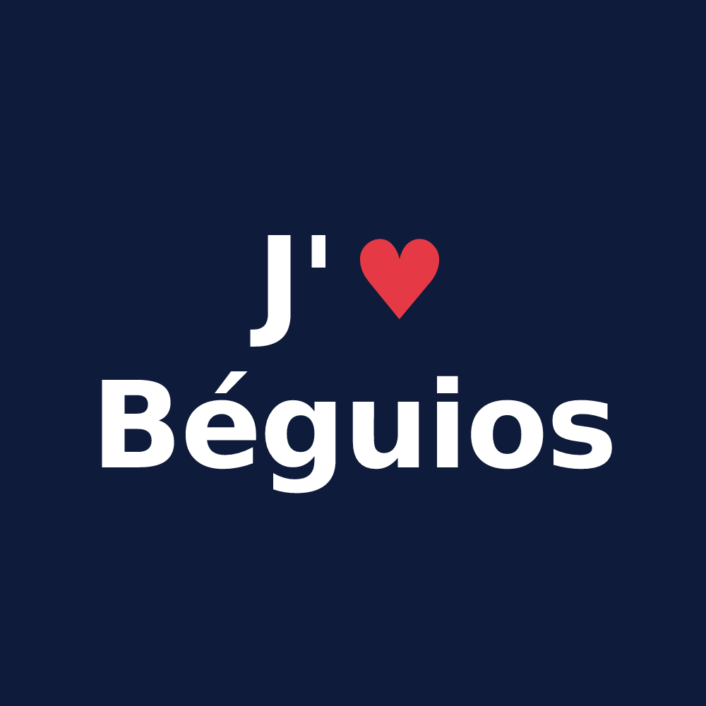 T-shirt personnalisé Béguios — design J'aime Béguios