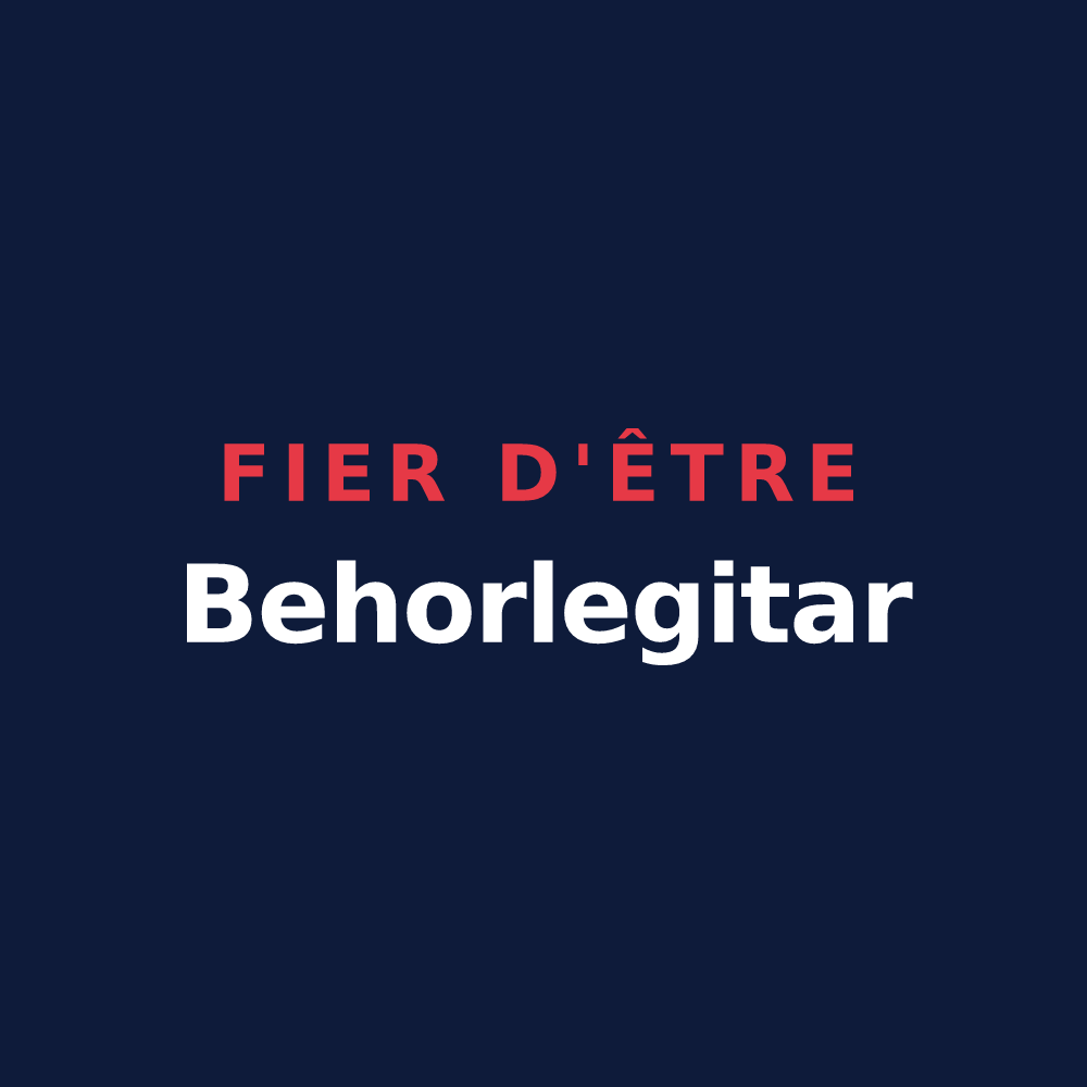 T-shirt « Fier d'être Behorlegitar » — design pour Béhorléguy