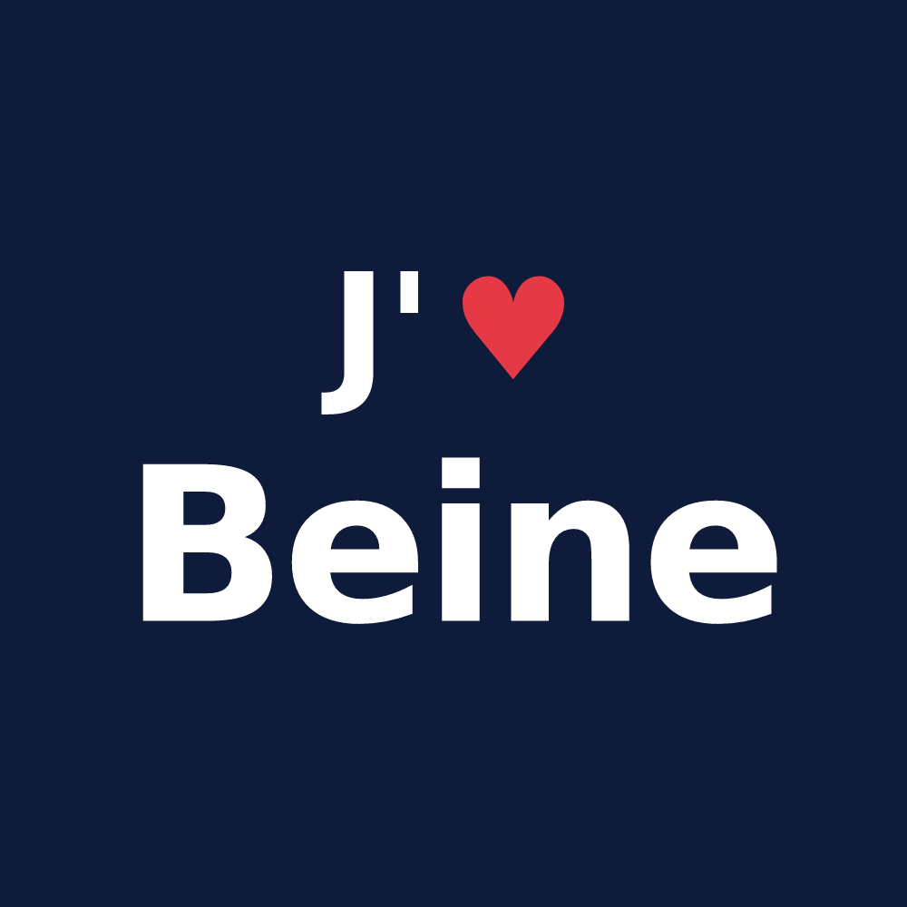 T-shirt personnalisé Beine — design J'aime Beine