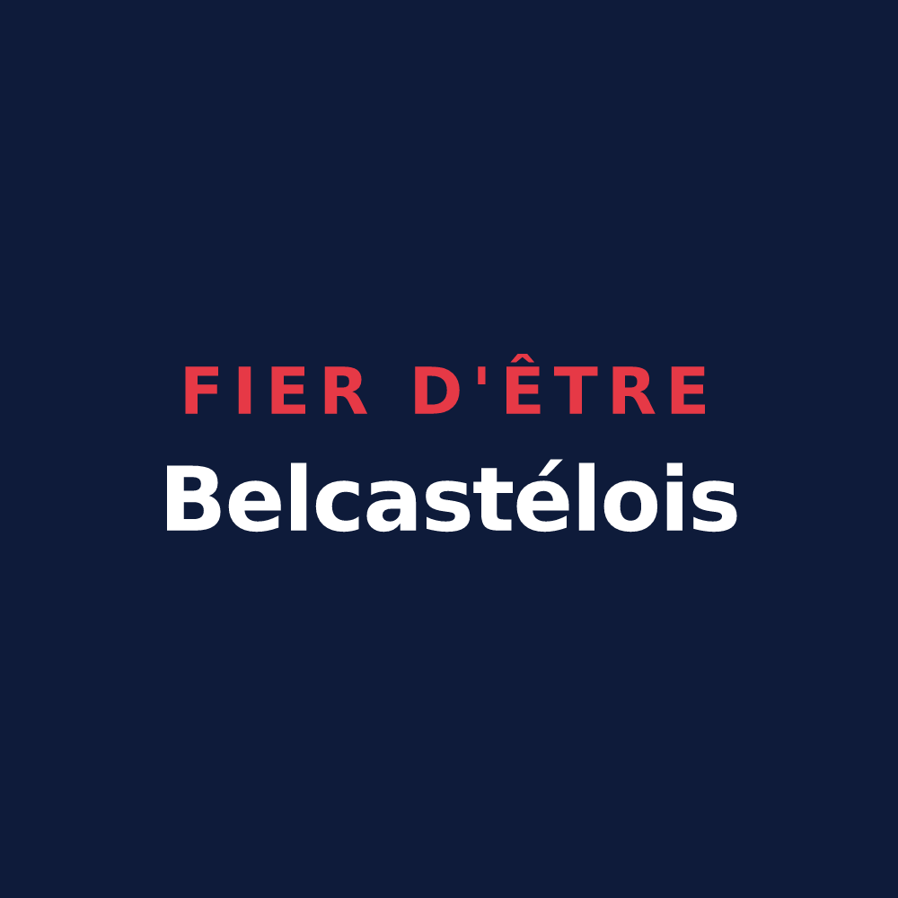 T-shirt « Fier d'être Belcastélois » — design pour Belcastel