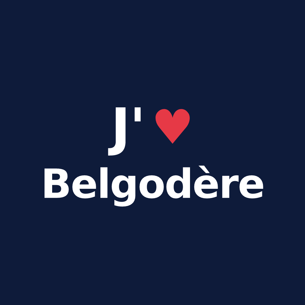 T-shirt personnalisé Belgodère — design J'aime Belgodère
