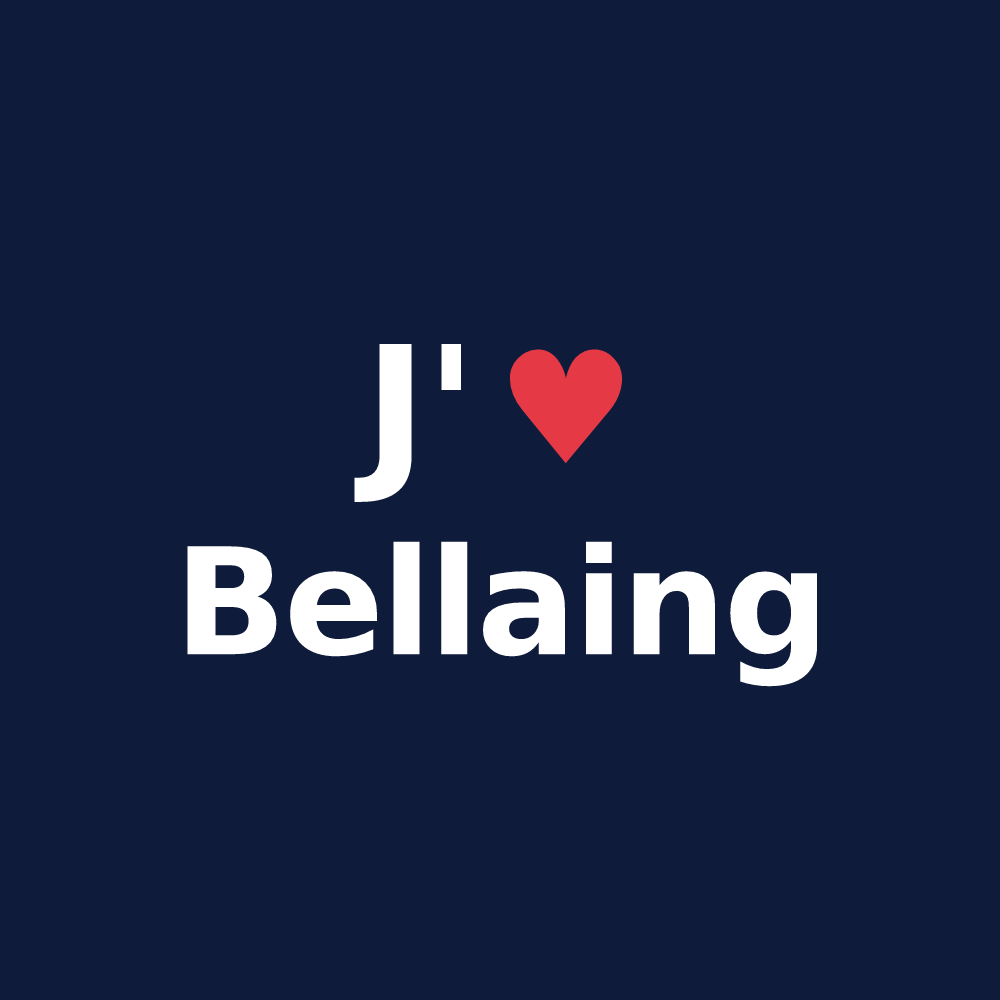 T-shirt personnalisé Bellaing — design J'aime Bellaing