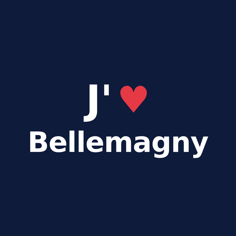 T-shirt personnalisé Bellemagny — design J'aime Bellemagny