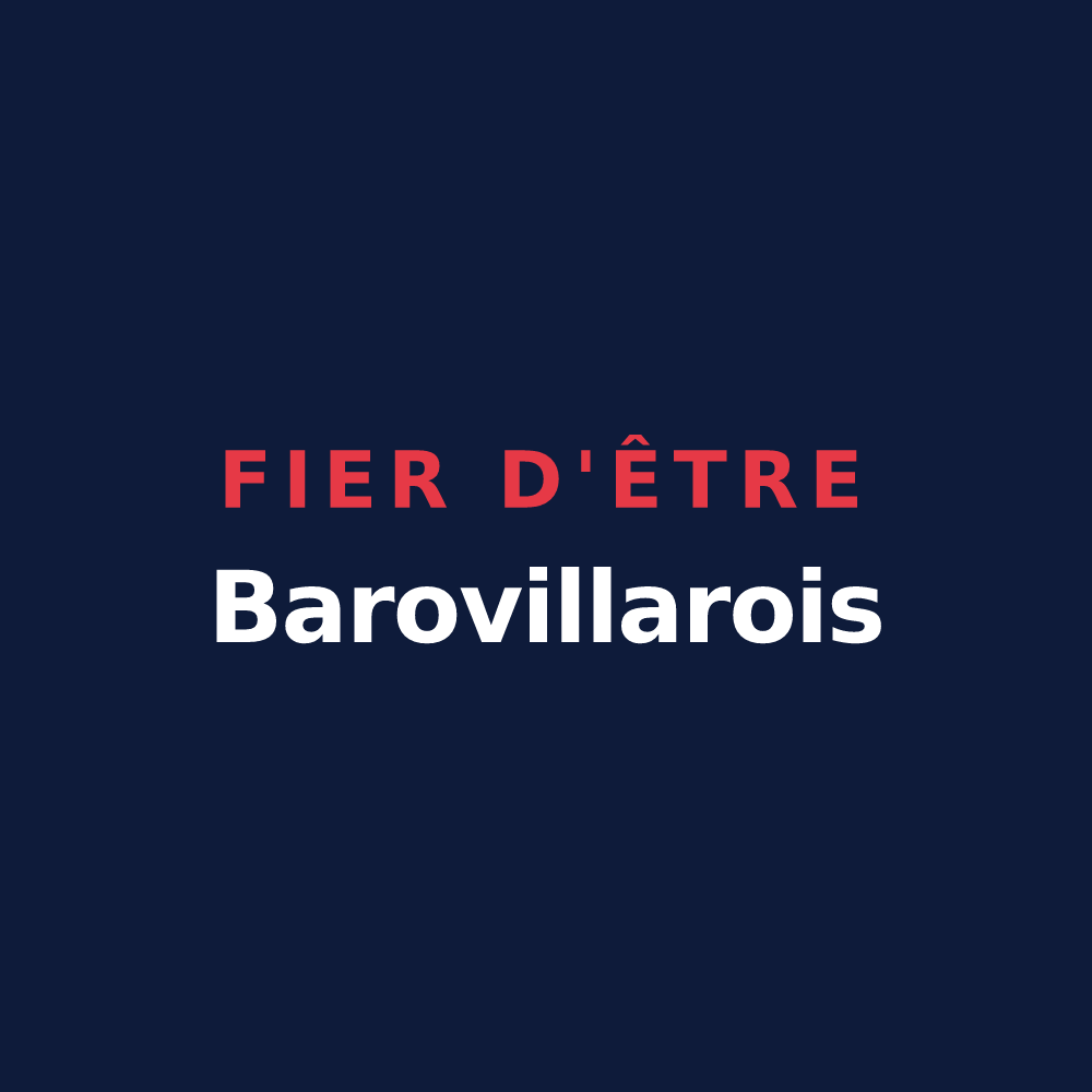T-shirt « Fier d'être Barovillarois » — design pour Bellemagny