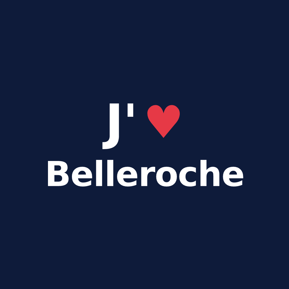 T-shirt personnalisé Belleroche — design J'aime Belleroche