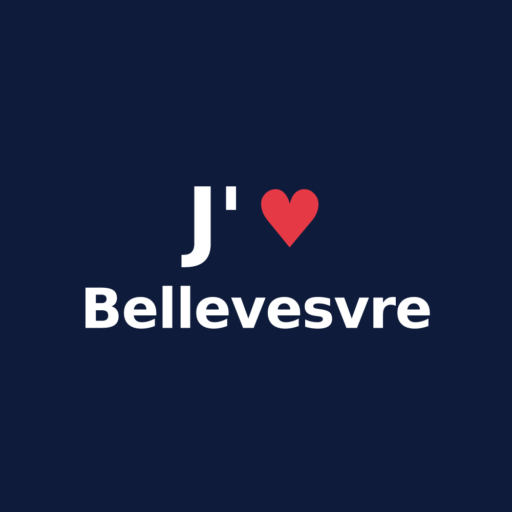 T-shirt personnalisé Bellevesvre — design J'aime Bellevesvre
