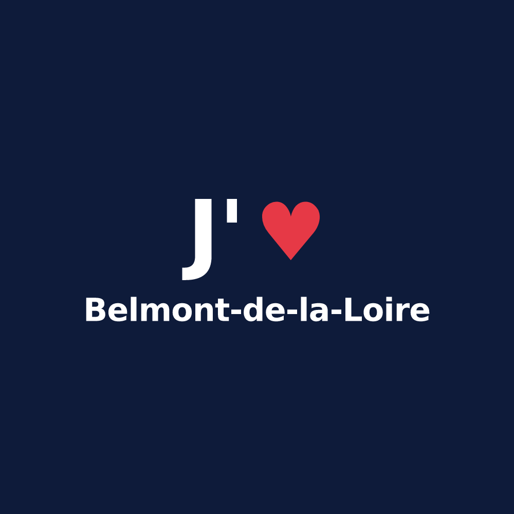 T-shirt personnalisé Belmont-de-la-Loire — design J'aime Belmont-de-la-Loire