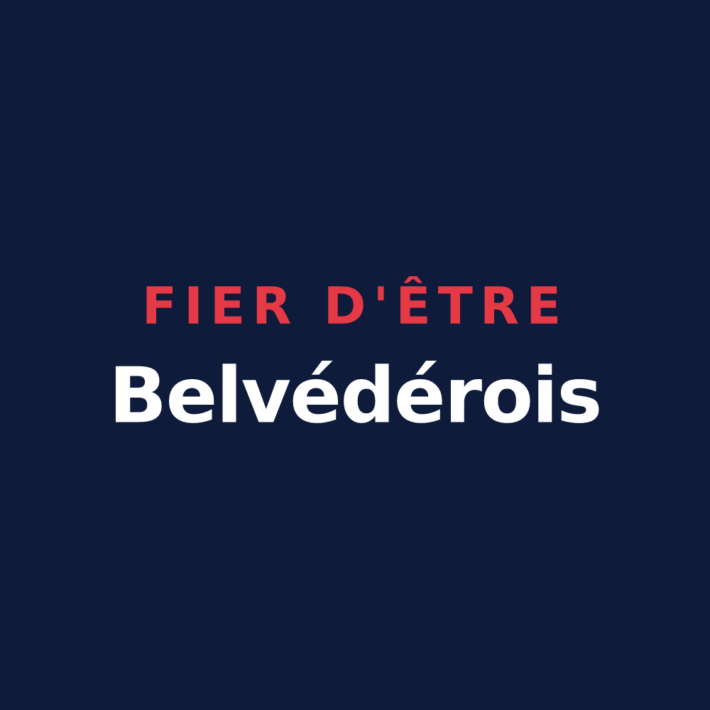 T-shirt « Fier d'être Belvédérois » — design pour Belvédère