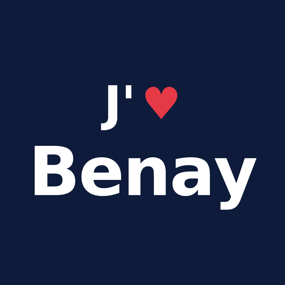 T-shirt personnalisé Benay — design J'aime Benay