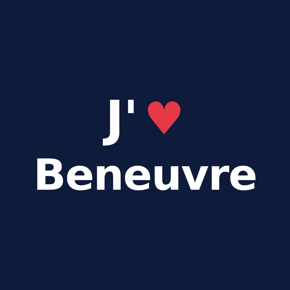 T-shirt personnalisé Beneuvre — design J'aime Beneuvre