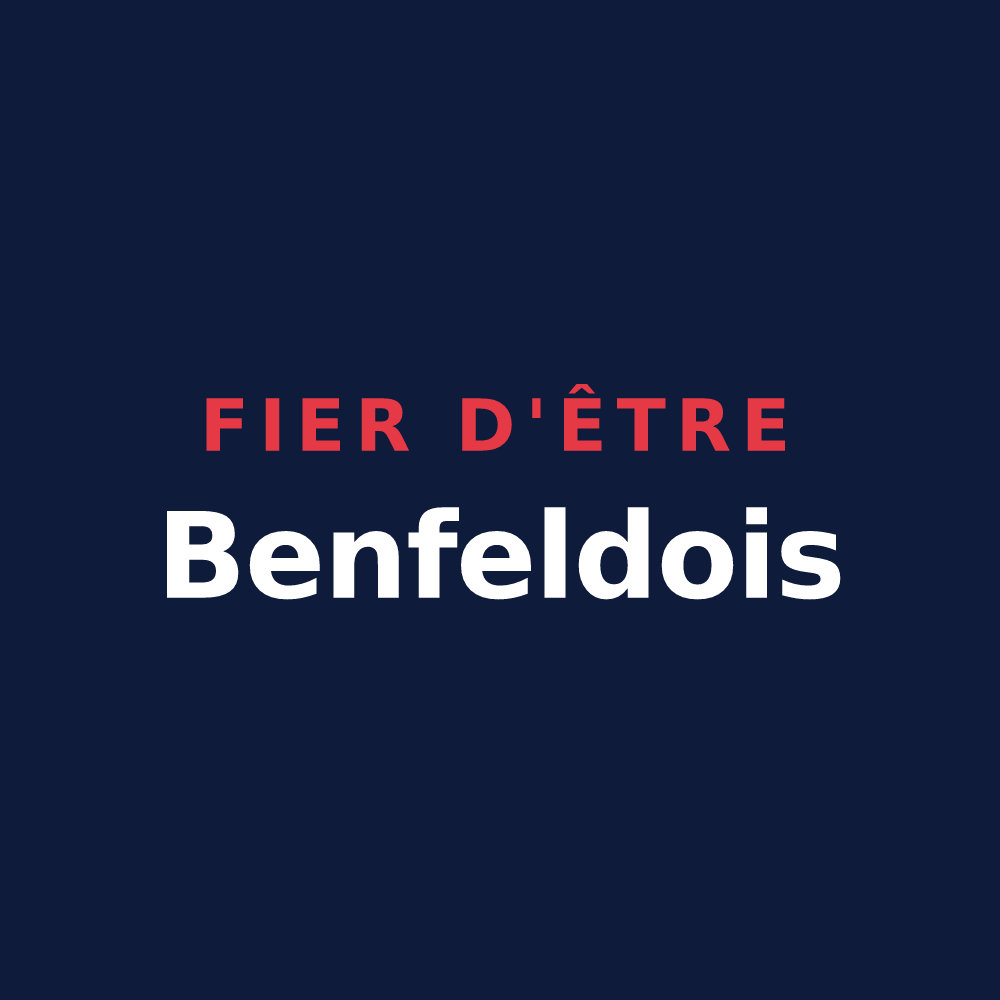 T-shirt « Fier d'être Benfeldois » — design pour Benfeld