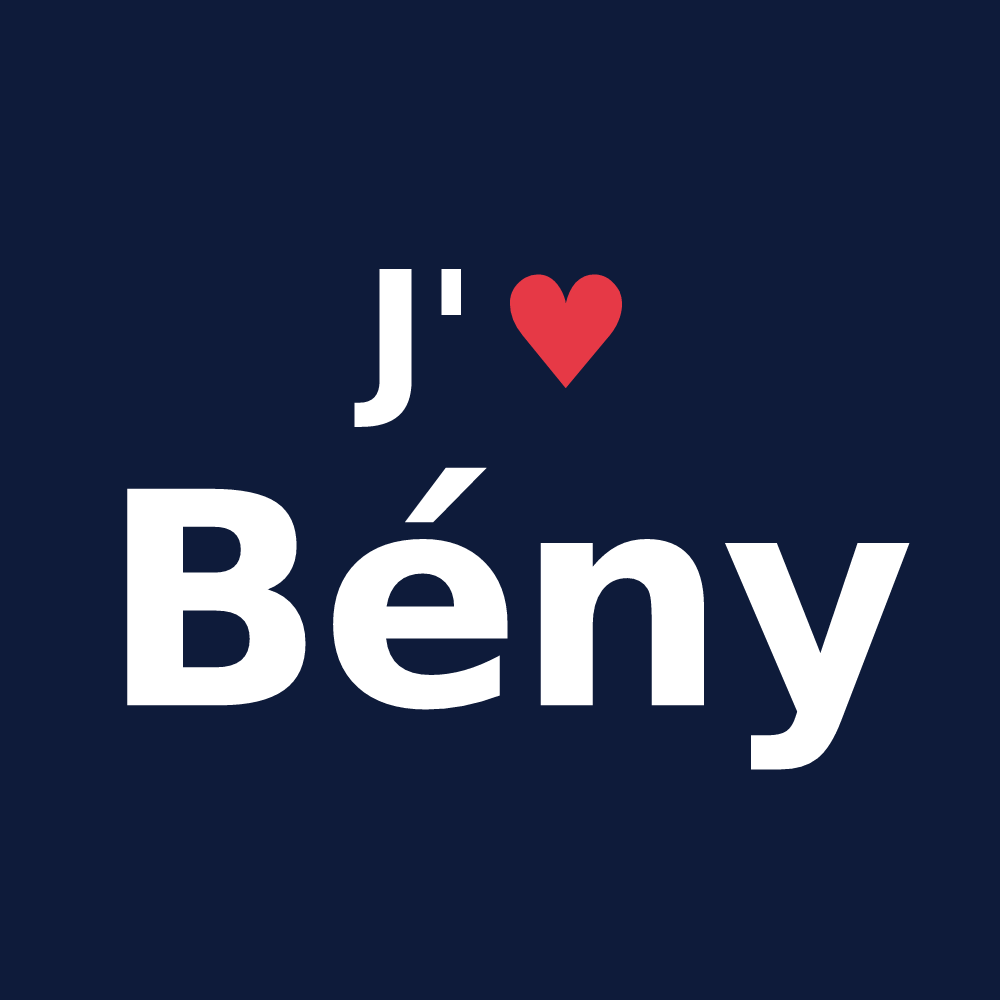 T-shirt personnalisé Bény — design J'aime Bény