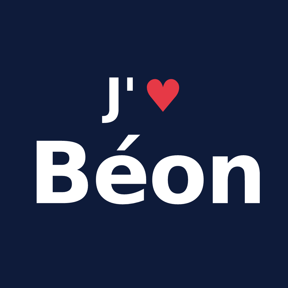 T-shirt personnalisé Béon — design J'aime Béon