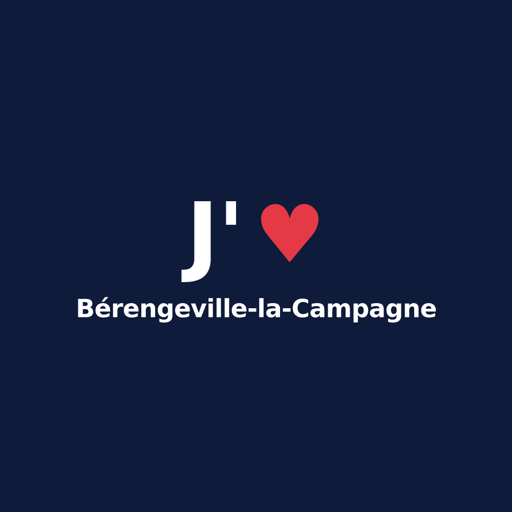T-shirt personnalisé Bérengeville-la-Campagne — design J'aime Bérengeville-la-Campagne