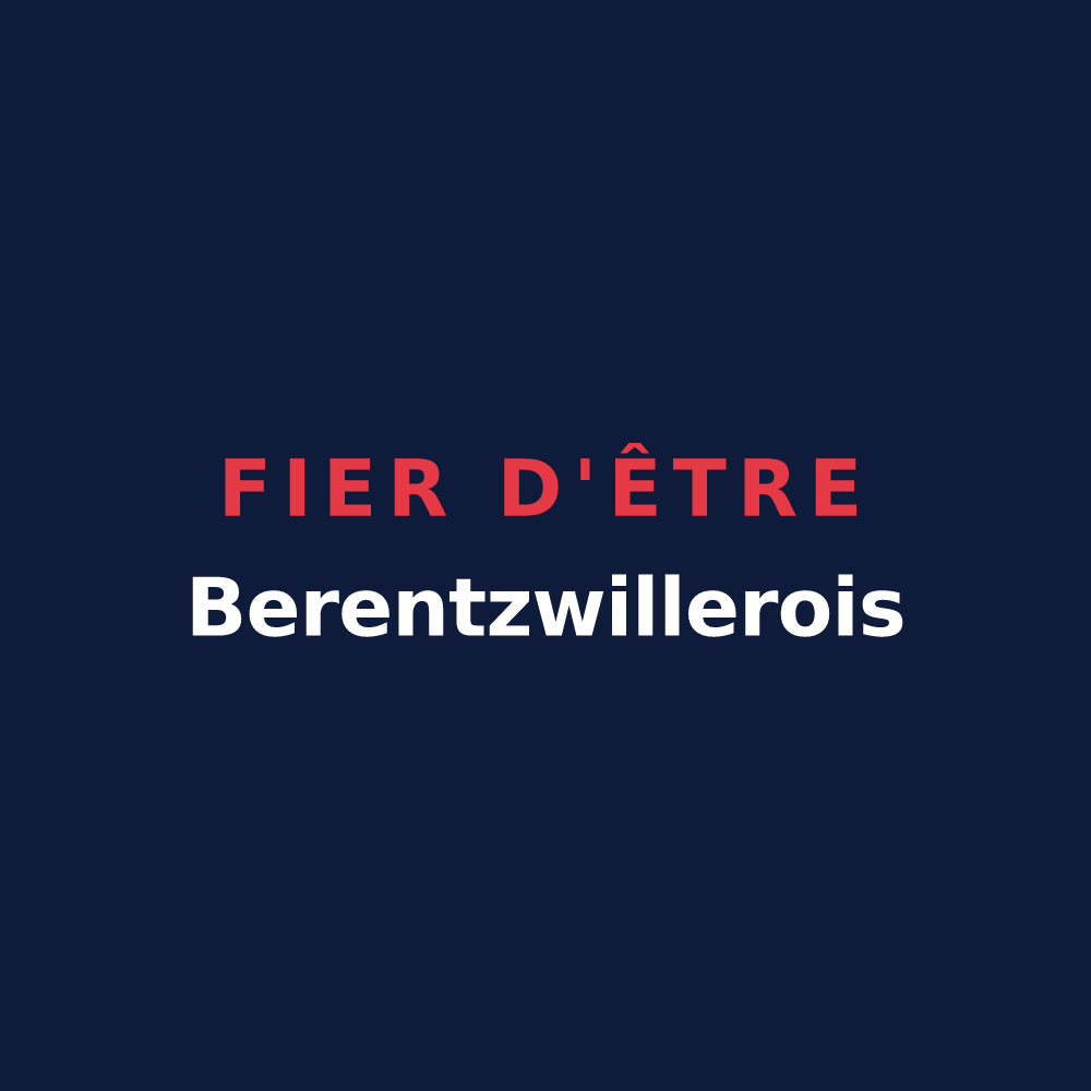 T-shirt « Fier d'être Berentzwillerois » — design pour Berentzwiller