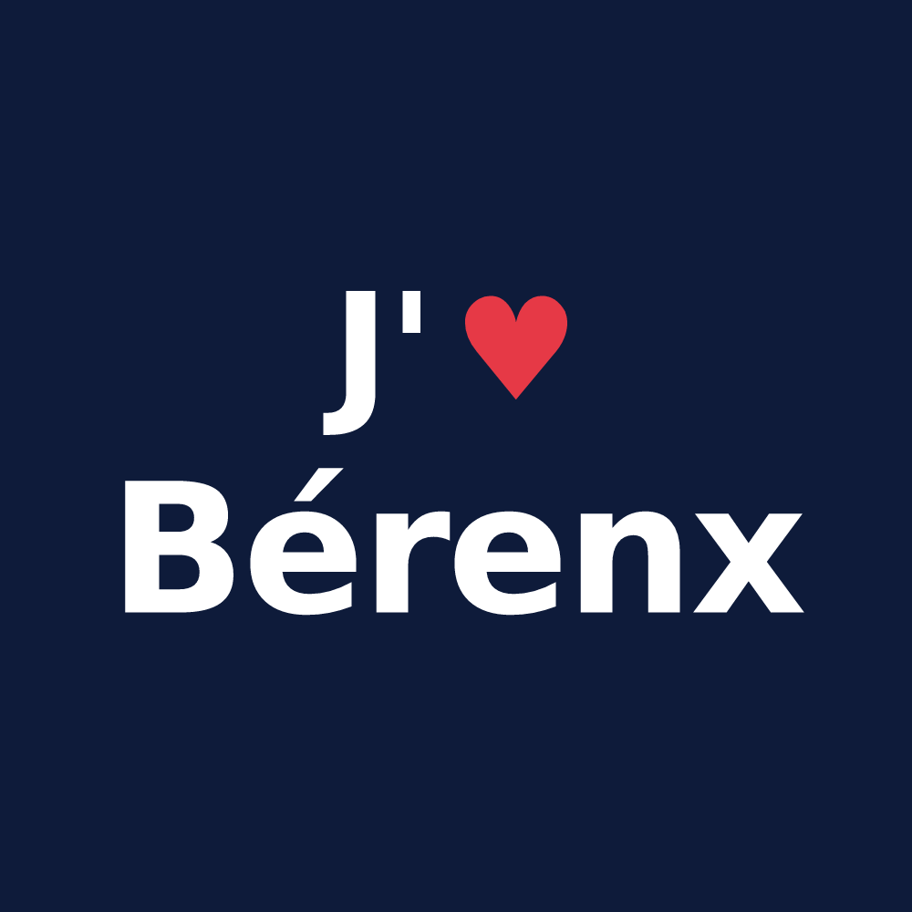 T-shirt personnalisé Bérenx — design J'aime Bérenx