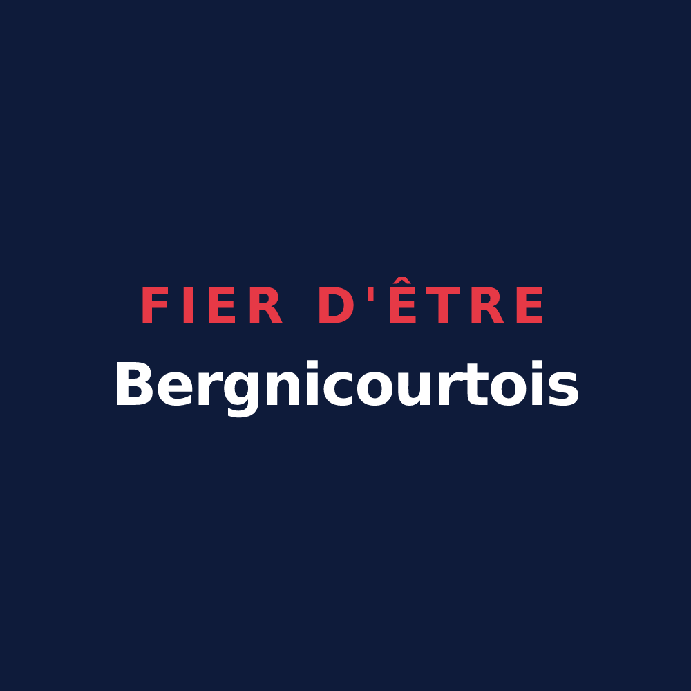 T-shirt « Fier d'être Bergnicourtois » — design pour Bergnicourt