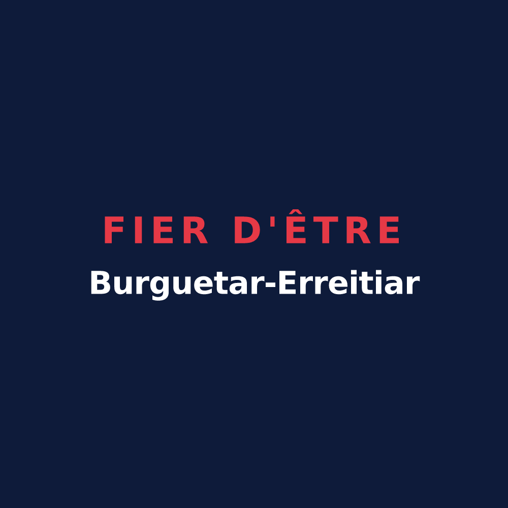 T-shirt « Fier d'être Burguetar-Erreitiar » — design pour Bergouey-Viellenave