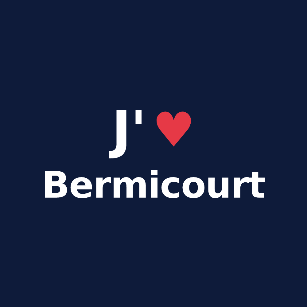 T-shirt personnalisé Bermicourt — design J'aime Bermicourt