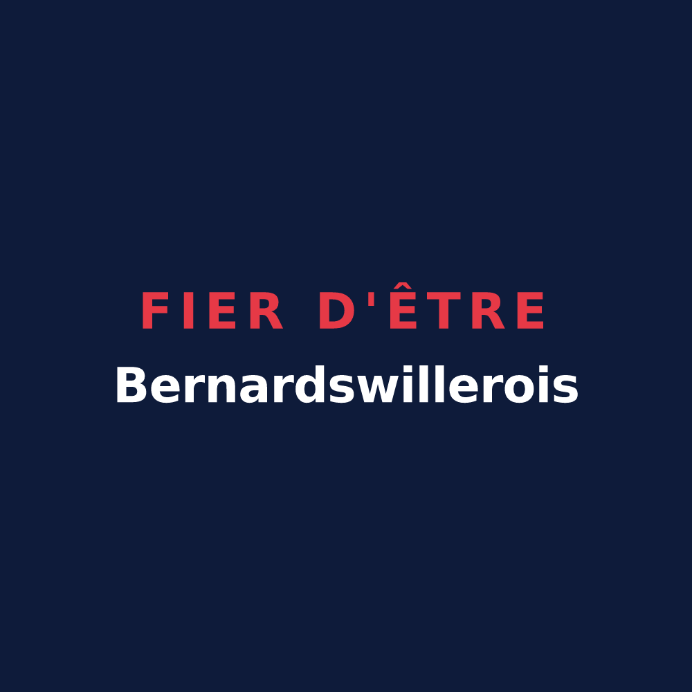 T-shirt « Fier d'être Bernardswillerois » — design pour Bernardswiller