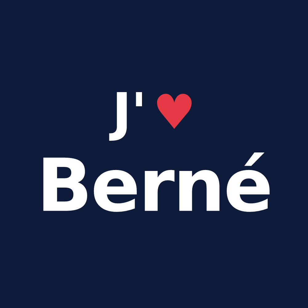 T-shirt personnalisé Berné — design J'aime Berné