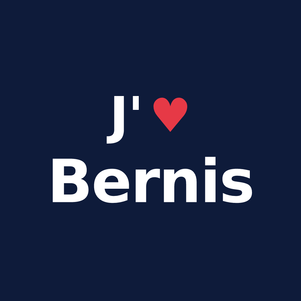 T-shirt personnalisé Bernis — design J'aime Bernis