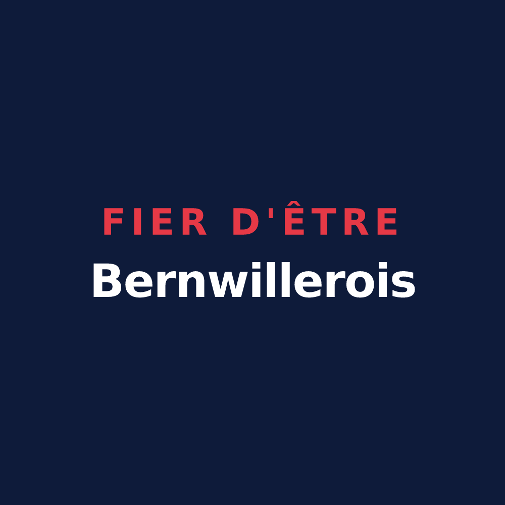 T-shirt « Fier d'être Bernwillerois » — design pour Bernwiller