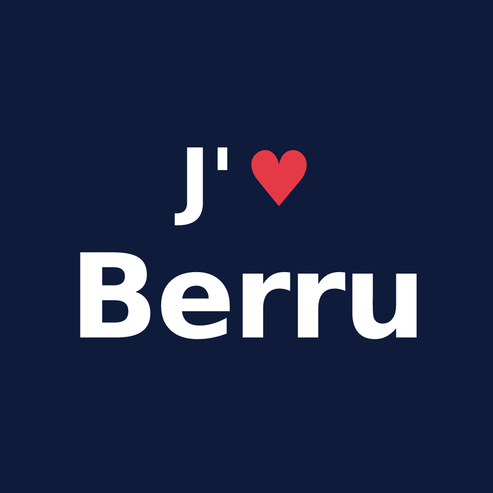 T-shirt personnalisé Berru — design J'aime Berru