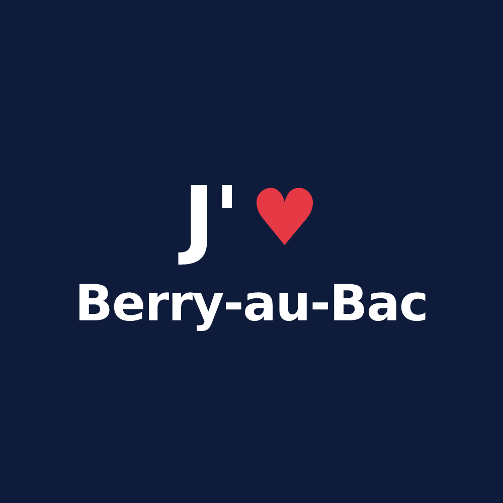 T-shirt personnalisé Berry-au-Bac — design J'aime Berry-au-Bac