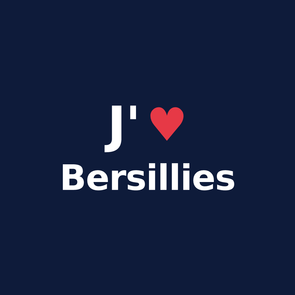 T-shirt personnalisé Bersillies — design J'aime Bersillies