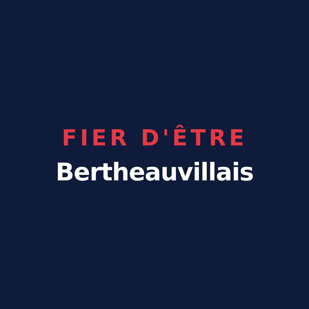 T-shirt « Fier d'être Bertheauvillais » — design pour Bertheauville