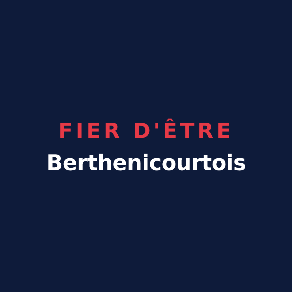 T-shirt « Fier d'être Berthenicourtois » — design pour Berthenicourt