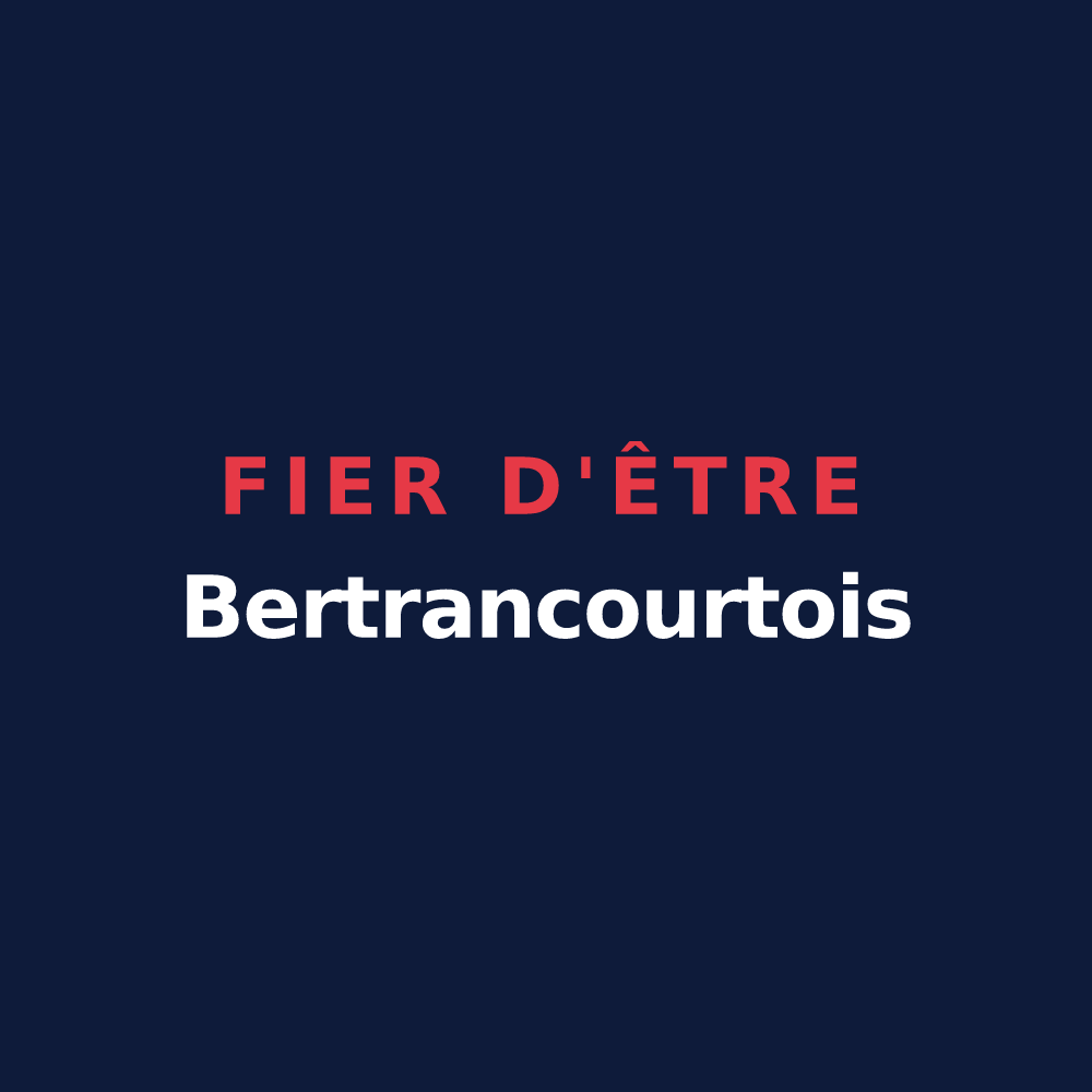 T-shirt « Fier d'être Bertrancourtois » — design pour Bertrancourt