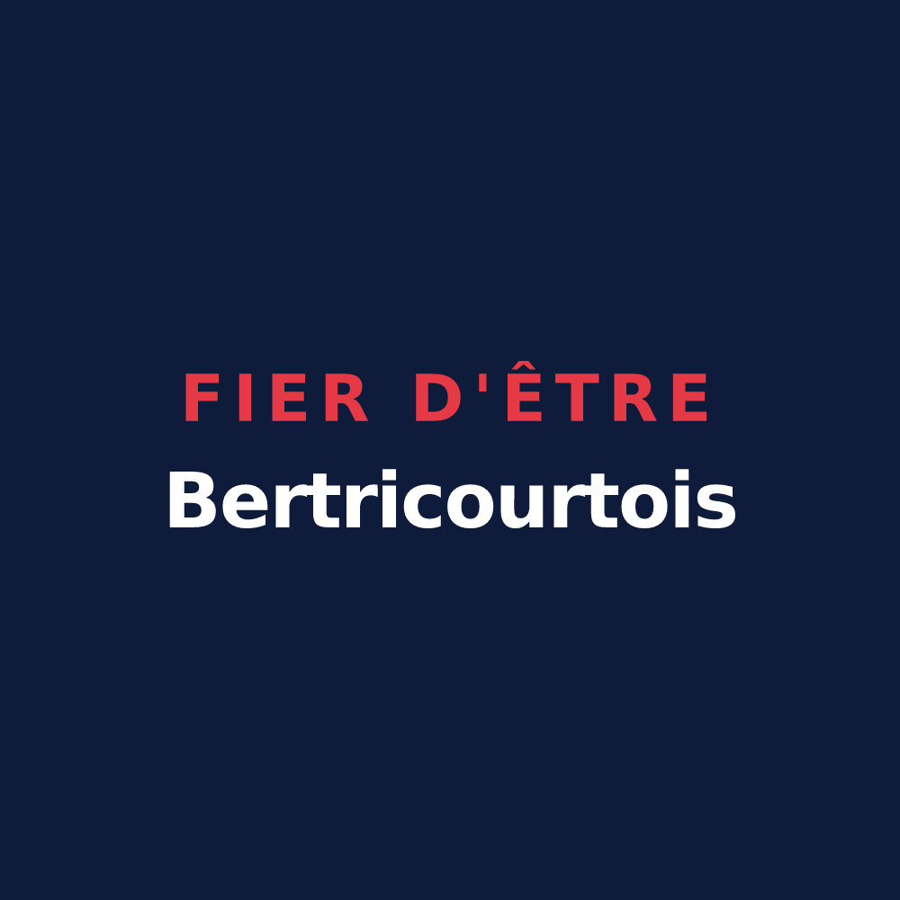 T-shirt « Fier d'être Bertricourtois » — design pour Bertricourt