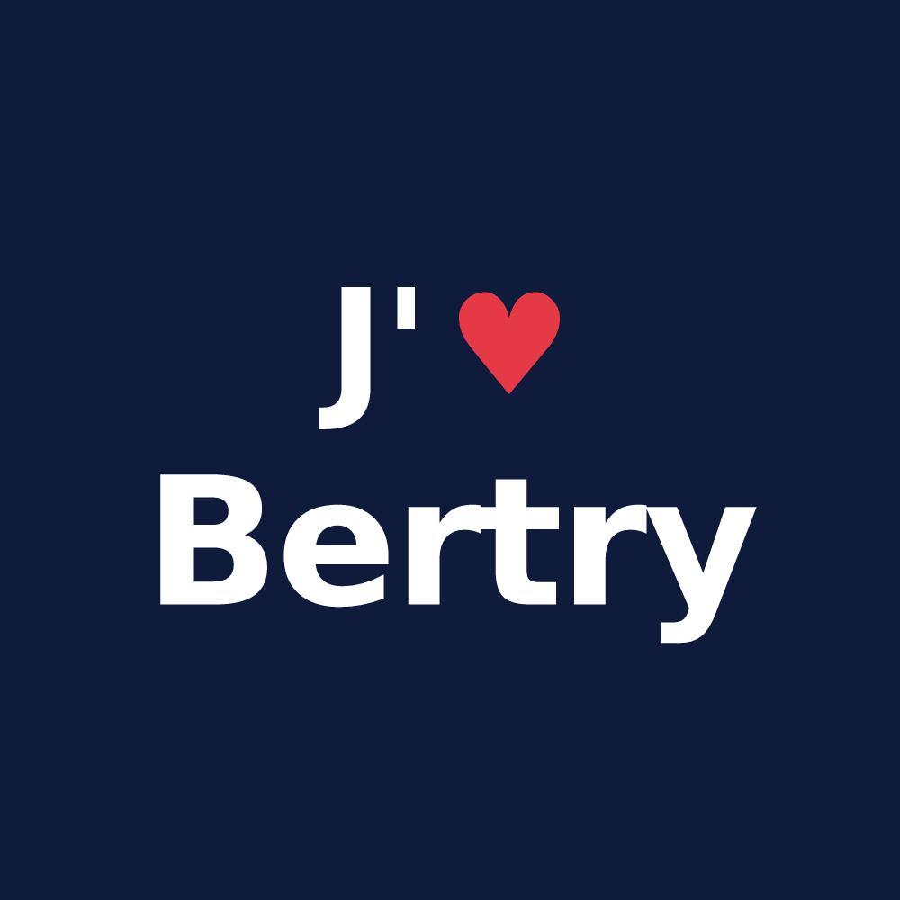 T-shirt personnalisé Bertry — design J'aime Bertry