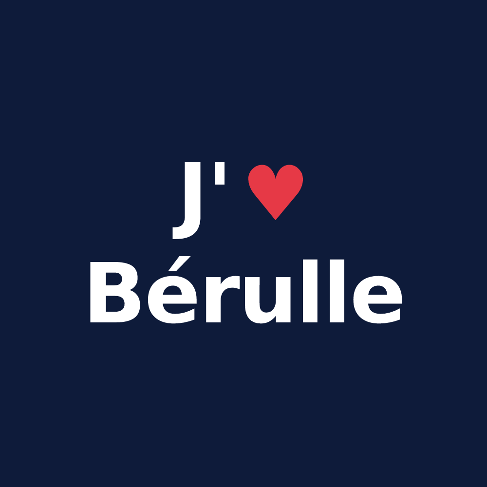 T-shirt personnalisé Bérulle — design J'aime Bérulle