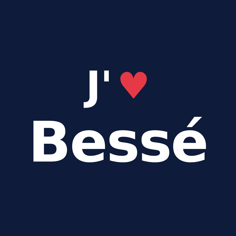 T-shirt personnalisé Bessé — design J'aime Bessé