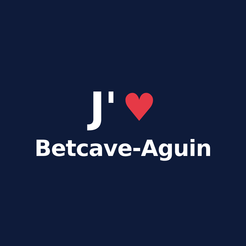 T-shirt personnalisé Betcave-Aguin — design J'aime Betcave-Aguin