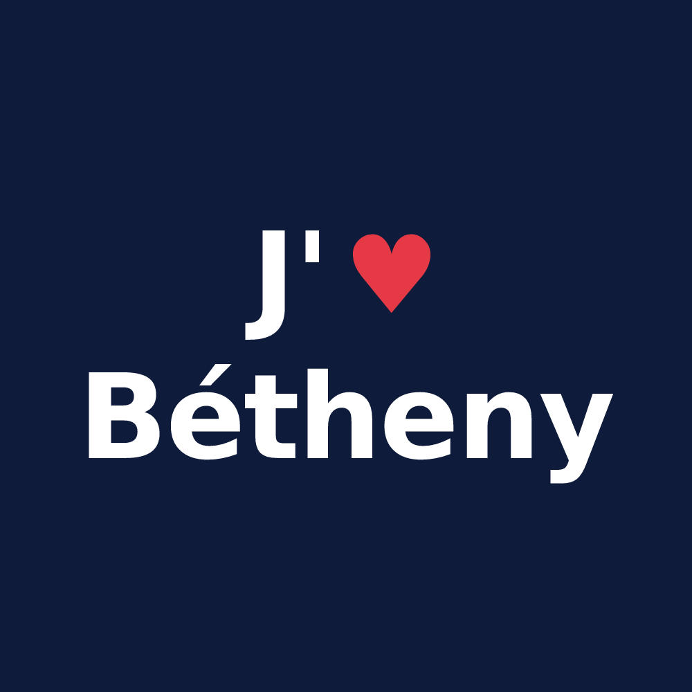 T-shirt personnalisé Bétheny — design J'aime Bétheny