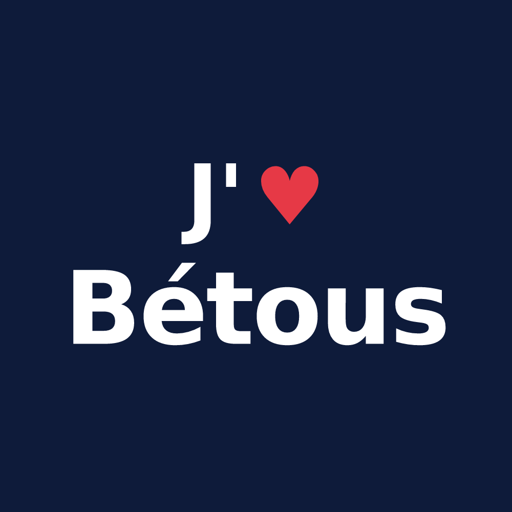 T-shirt personnalisé Bétous — design J'aime Bétous