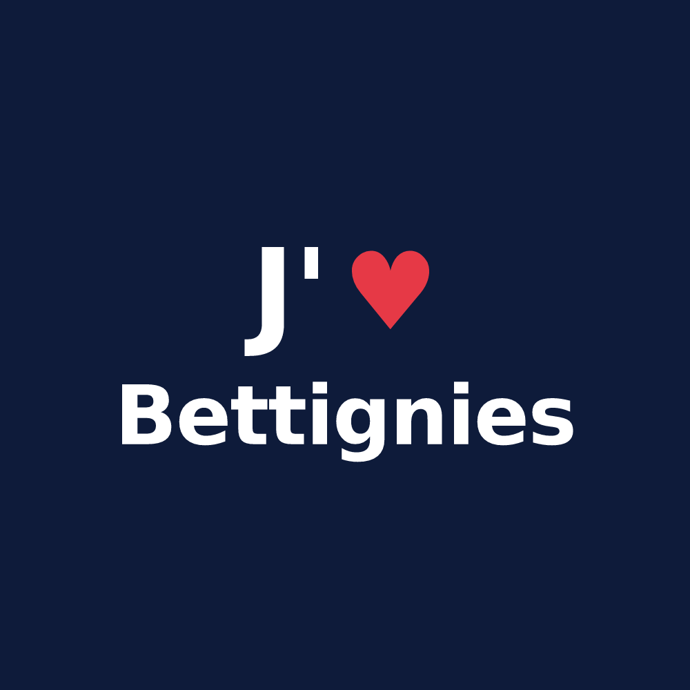 T-shirt personnalisé Bettignies — design J'aime Bettignies